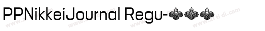 PPNikkeiJournal Regu字体转换